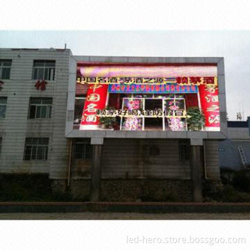 p12 Outdoor LED Display with Long Lifespan, High-brightness, Good Waterproof